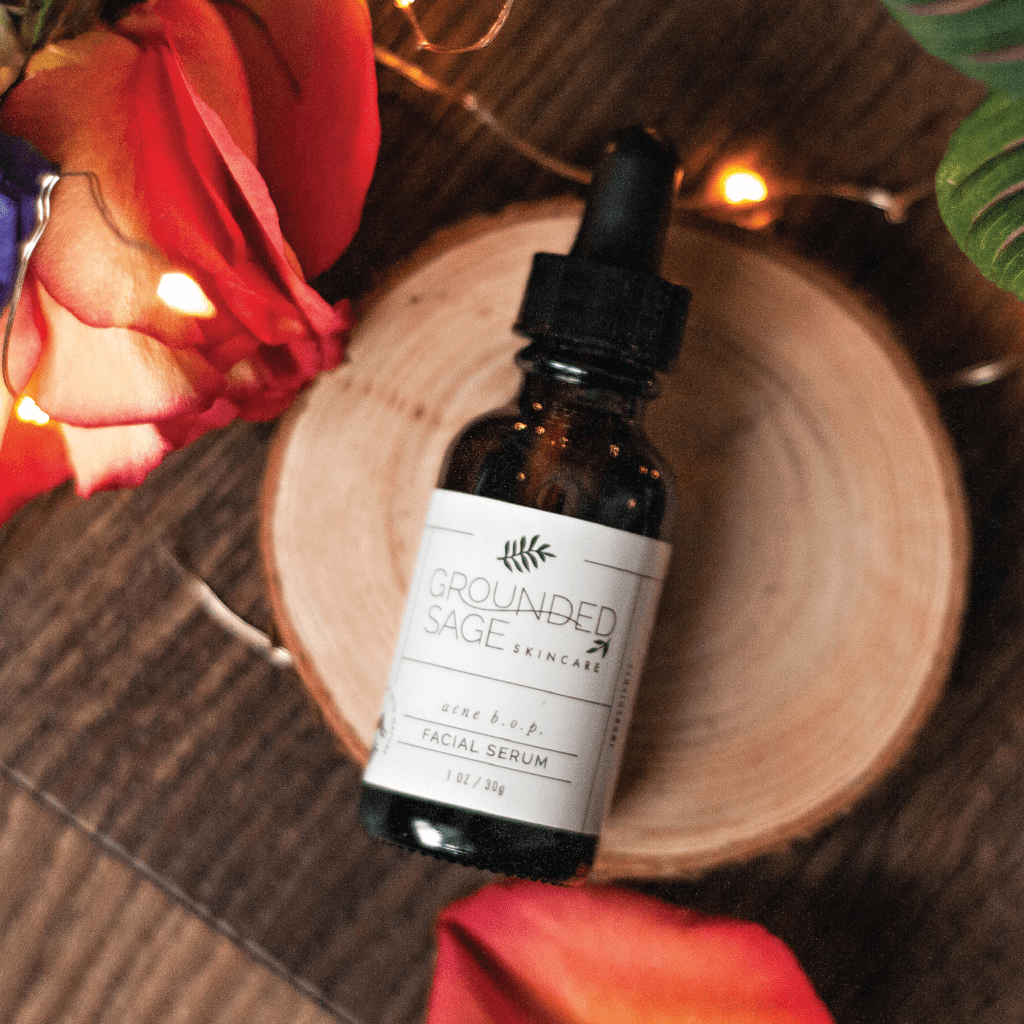 Acne BOP Facial Serum for blackheads, oil production and congestion - made with natural ingredients | organic skincare | eco beauty | holistic earthy skincare | vegan skin care