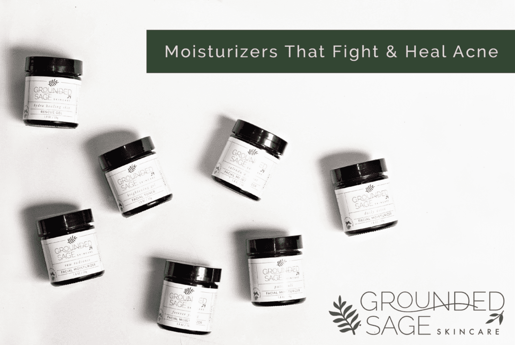 moisturizers for acne/ green beauty / acne care / facial moisturizer / ingredients that fight acne