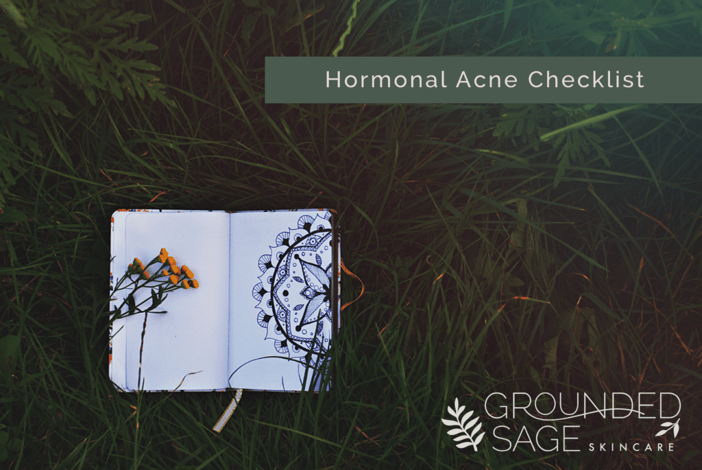 hormonal acne checklist / green beauty / acne solutions / holistic beauty