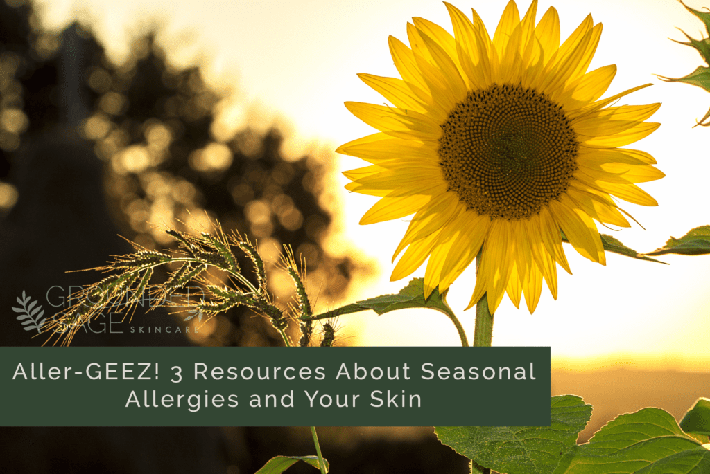 Aller-GEEZ! 3 resources about seasonal allergies and your skin / how allergies can affect your skin / eczema / green beauty / holistic beauty / internal healing