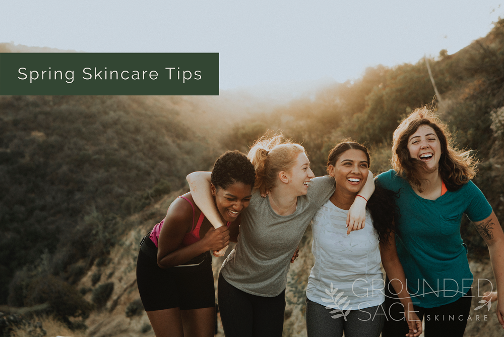 Spring Skincare Tips / seasonal skincare/ spring cleaning your skincare routine / green beauty / holistic beauty / skincare routine changes