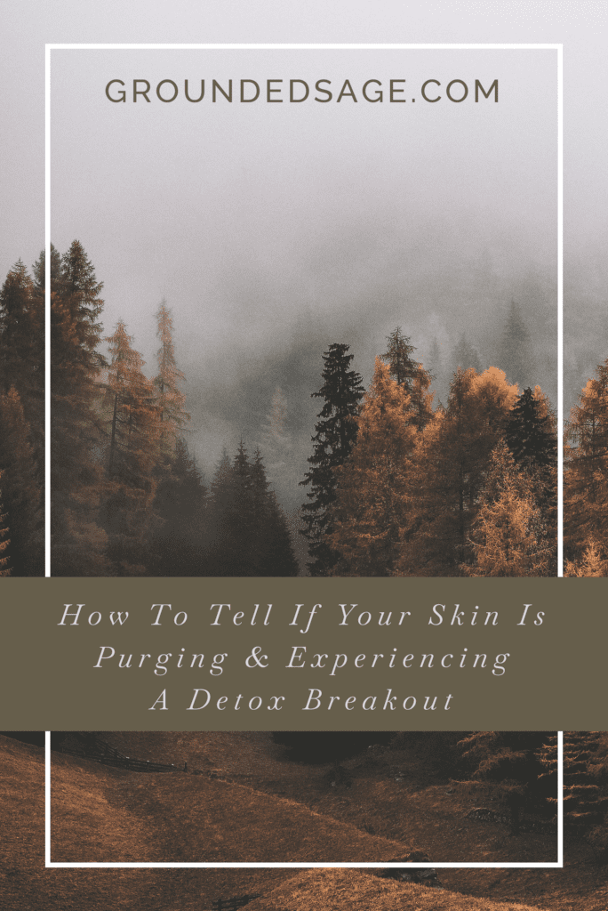 Skin detox / detox breakouts / acne / green beauty