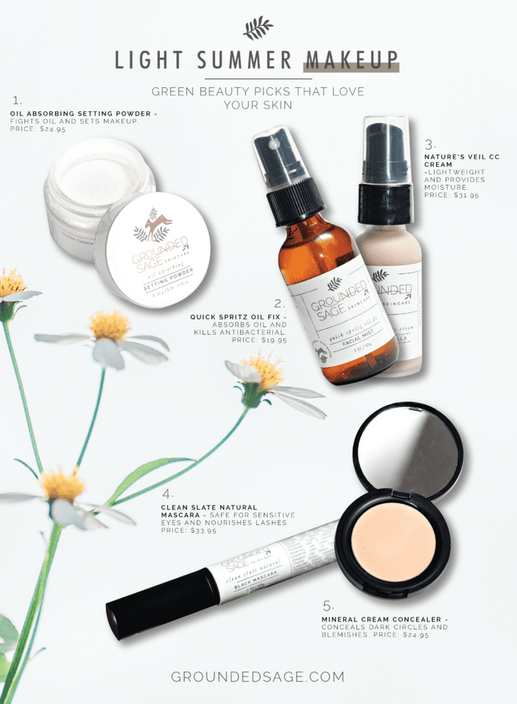 Light, summer makeup that will love your skin / mineral makeup / clean beauty / green beauty