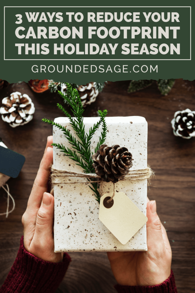 sustainable gift giving/ carbon footprint / green beauty / eco gift guide / christmas shopping