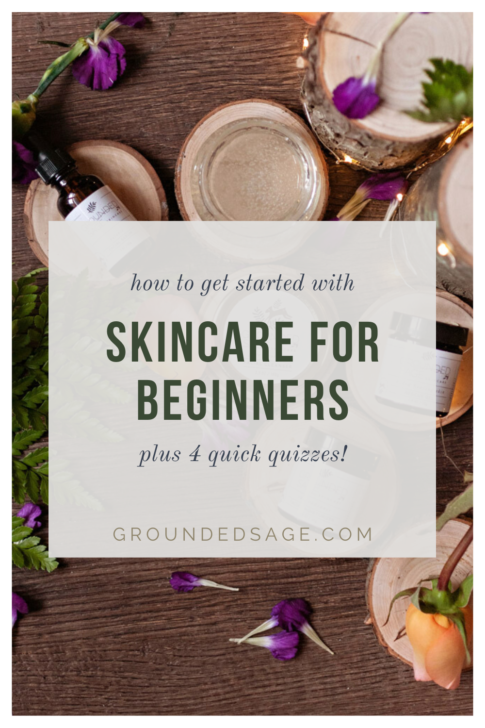 healthy skincare solutions for beginners. All natural routine products for organic face regimen when you're just getting started. How to know where to begin, what steps to take, and what order to swap out your products for cleaner options in when you want to correct sensitive skin, calm acne prone skin, or reduce redness from rosacea. Plus fun beauty quizzes to get you started with your skin type.