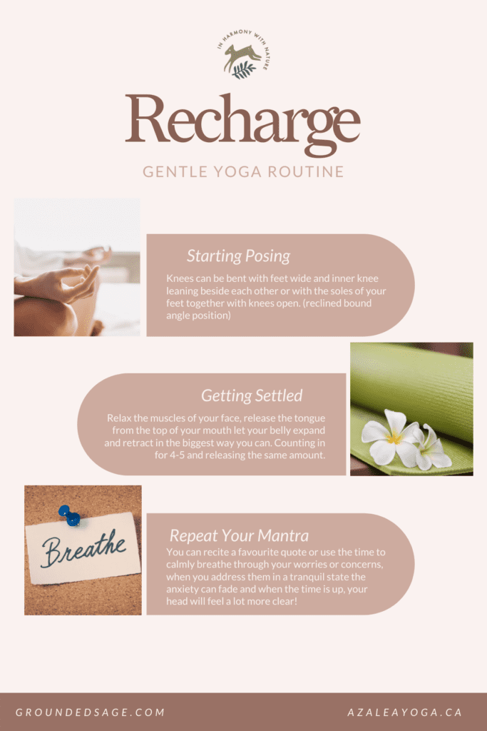 Recharge yourself with gentle restorative yoga at home. Sequence without props for reducing stress and beating the winter blues