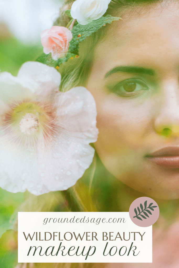 Flower power makeup look - plant based cosmetics that are good for your skin
