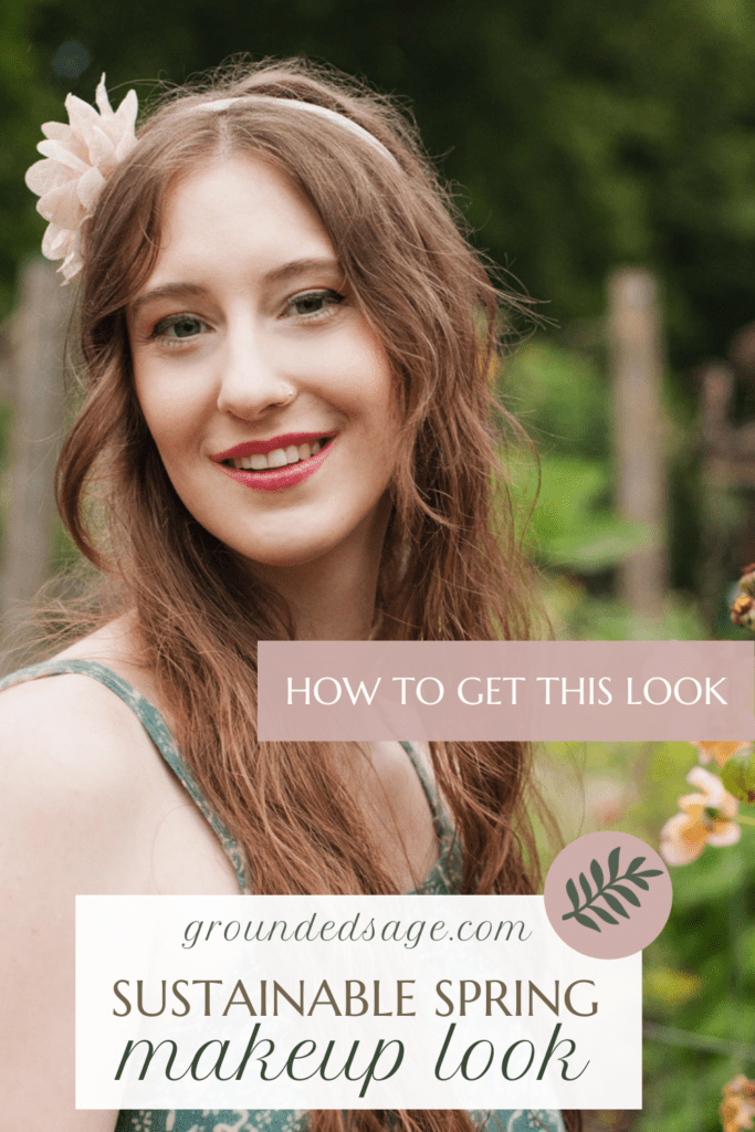 Natural wild child hippie makeup look - healthy living aesthetic that's simple, natural, and easy to do