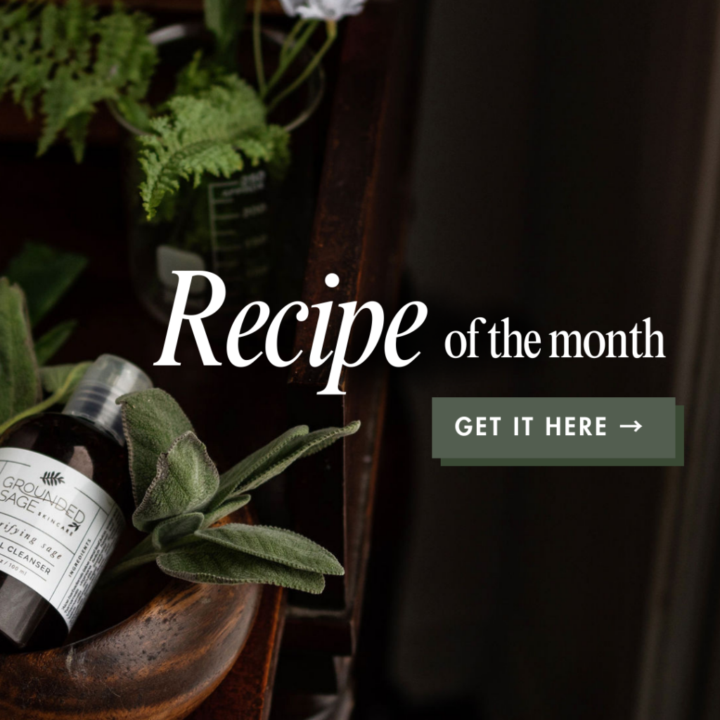 Skincare Recipe of the Month for DIY skin care and handmade beauty