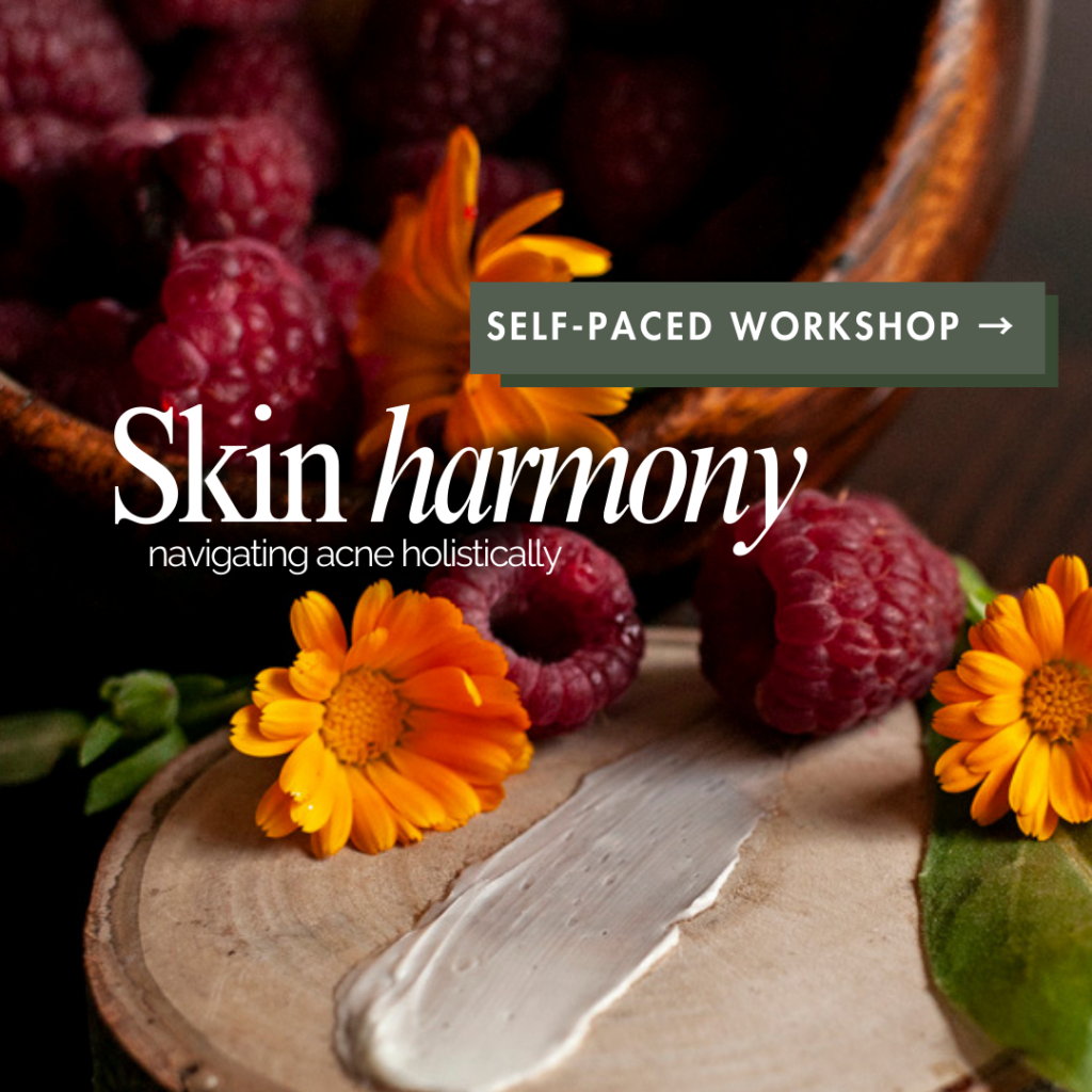 Skin harmony self paced education course for learning how to identifying the root causes and triggers of acne