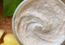 Pineapple Facial Scrub - exfoliating facial scrub made with natural ingredients. Gentle clean skincare